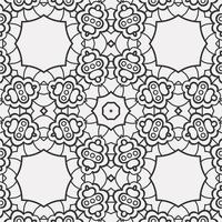 vector coloring geometric flower shapes pattern background