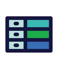 data server of network connection fill icon style vector