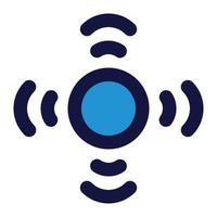 hotspot of network connection fill icon style vector