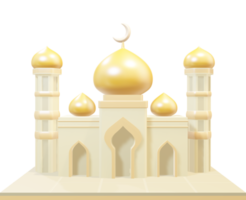 3d giallo cupola moschea png