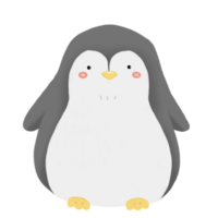 schattig weinig pinguïn karakter png