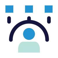 user connection of network connection flat icon style vector