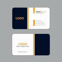 Business card template design with texture, Printable double sided corporate business card template design vector