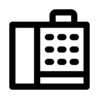 telephone of network connection Out of the box outline icon style vector
