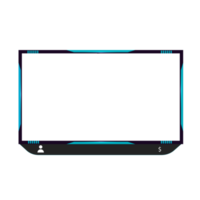 Online gaming screen panel and border design for gamers png