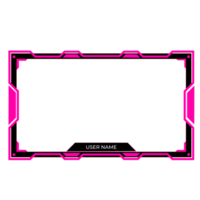 Online gaming screen panel and border design for gamers png