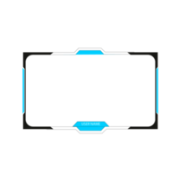 Online gaming screen panel and border design for gamers png