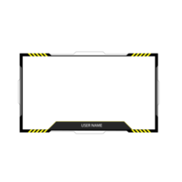 Online gaming screen panel and border design for gamers png