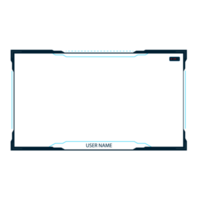 Online gaming screen panel and border design for gamers png