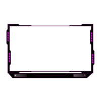 Online gaming screen panel and border design for gamers png