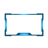 Online gaming screen panel and border design for gamers png