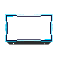 Online gaming screen panel and border design for gamers png