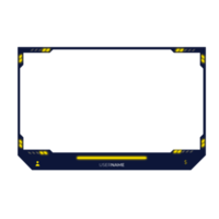 Online gaming screen panel and border design for gamers png