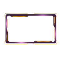 Online gaming screen panel and border design for gamers png