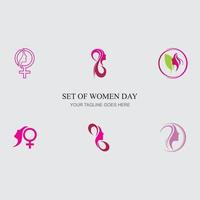 women day logo vector