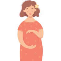 mignonne Enceinte femme png