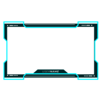 Online gaming screen panel and border design for gamers png