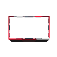 Online gaming screen panel and border design for gamers png