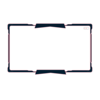 Online gaming screen panel and border design for gamers png