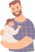 contento hombre con bebé png