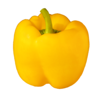 Transparent yellow bell pepper png