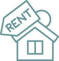 House Rent Vector Icon Design