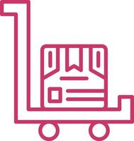 Trolley Vector Icon Design