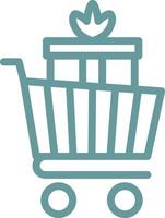 Trolley Vector Icon Style