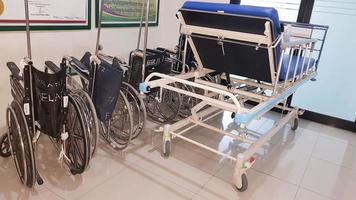 Surakarta, Indonesia, Jan 2023, Interior of recovery room in intensive care unit at Muwardi Hospital photo