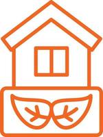 Eco House Vector Icon Design