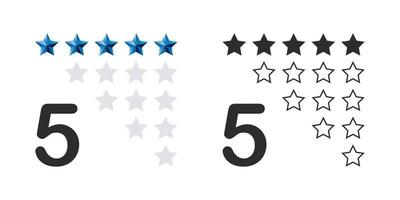 Rating stars badges. Product rating review. Rate icons set. Feedback icons. Vector scalable graphics