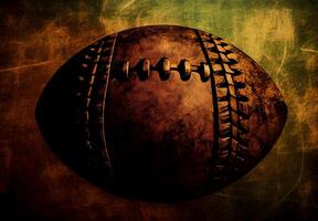 Abstract stylish sport poster rugby ball - image photo