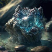 Water Elemental Stone by photo