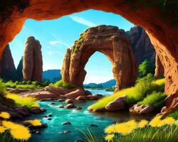 a majestic arch rocks formations by photo