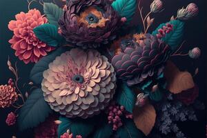 a beautiful floral background by photo