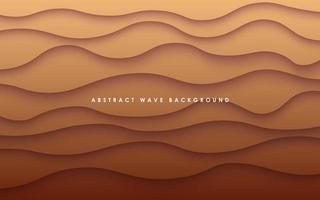 abstract dynamic brown wavy shape  shadow background. eps10 vector