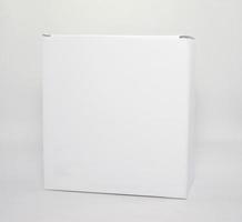 cartulina rectangular embalaje cajas maquetas aislado en blanco antecedentes. vector ilustración foto