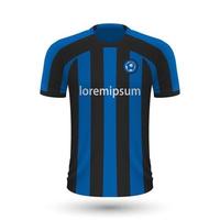 Realistic soccer shirt Inter vector