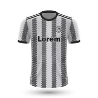 Realistic soccer shirt Juventus vector