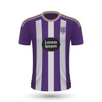 Realistic soccer shirt Valladolid vector