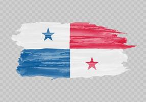 Watercolor painting flag of Panama vector