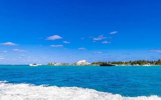 isla mujeres panorama ver desde velocidad barco en cancun México. foto