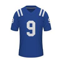 Realistic American football shirt of Indianapolis, jersey template vector
