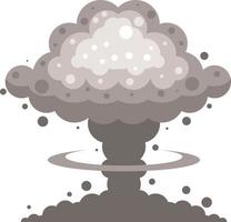 vector imagen de un seta nube después explosión