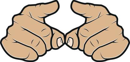 Vector Image Of Index Fingers Pointed