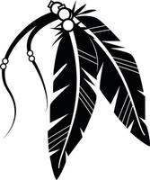 Vector Graphics Of Tribal Feathers