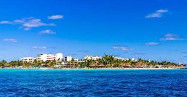 isla mujeres panorama ver desde velocidad barco en cancun México. foto