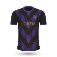 Realistic soccer shirt Al Ain vector