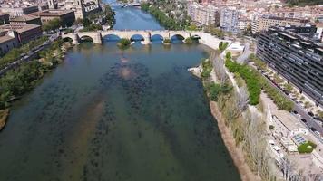 ville de Saragosse de au dessus video