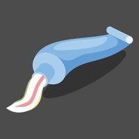 Illustration Of A Toothpaste Tube vector